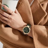 Michael Kors Parker Chronograph Green Dial Green Leather Strap Watch For Women - MK6985 Buy Now By Michael Kors