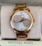 Michael Kors Hartman Analog White Dial Rose Gold Steel Strap Watch For Women - MK3673 Buy Now By Michael Kors