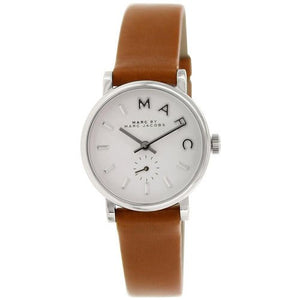 Marc Jacobs Baker White Dial Brown Leather Strap Watch for Women - MBM1270 Buy Now By Marc Jacobs