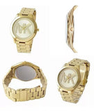 Michael Kors Slim Runway Analog Gold Dial Gold Steel Strap Watch For Women - MK3739 Buy Now By Michael Kors