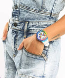 Guess Athena White Dial White Rubber Strap Watch for Women - GW0030L6 Buy Now By Guess