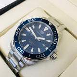Tag Heuer Aquaracer Blue Dial Silver Steel Strap Watch for Men - WAY101C.BA0746 Buy Now By Tag Heuer