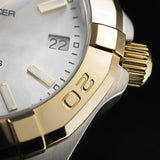 Tag Heuer Aquaracer Mother of Pearl Dial Two Tone Steel Strap Watch for Women - WBD1320.BB0320 Buy Now By Tag Heuer