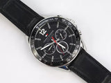 Tommy Hilfiger Luke Quartz Black Dial Black Leather Strap Watch for Men - 1791117 Buy Now By Tommy Hilfiger