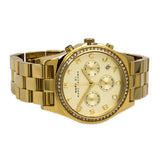 Marc Jacobs Henry Chronograph Gold Dial Gold Steel Strap Watch for Women - MBM3105 Buy Now By Marc Jacobs