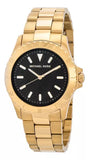 Michael Kors Everest Three-Hand Black Dial Gold Steel Strap Watch For Men - MK9078 Buy Now By Michael Kors