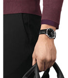 Tissot T Classic Bridgeport Black Dial Black Leather Strap Watch For Men - T097.410.16.058.00 Buy Now By Tissot