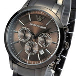 Emporio Armani Classic Chronograph Grey Dial Grey Steel Strap Watch For Men - AR2454 Buy Now By Emporio Armani
