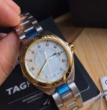 Tag Heuer Formula 1 Diamonds Mother of Pearl White Dial Two Tone Steel Strap Watch for Women - WBJ1421.BB0648 Buy Now By Tag Heuer