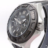 Guess Force Grey Dial Grey Rubber Strap Watch For Men - W0674G8 Buy Now By Guess