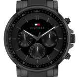 Tommy Hilfiger Tyson Chronograph Black Dial Black Steel Strap Watch For Men - 1710590 Buy Now By Tommy Hilfiger