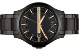 Armani Exchange Hampton Chronograph Black Dial Black Steel Strap Watch For Men - AX2413 Buy Now By Armani Exchange