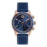 Guess Fleet Blue Dial Blue Rubber Strap Watch for Men - W0971G3 Buy Now By Guess