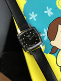Tissot Lovely Square Quartz Diamonds Black Dial Black Leather Strap Watch For Women - T058.109.16.056.00 Buy Now By Tissot