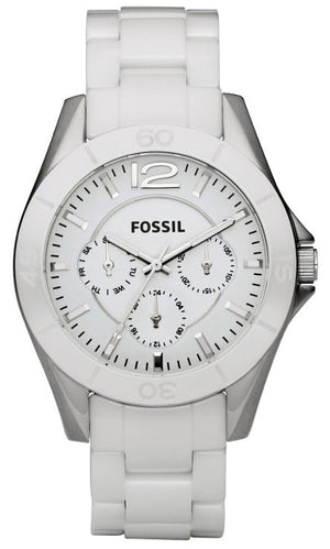 Fossil Ceramic White Dial White Ceramic Strap Watch for Women - CE1002 Buy Now By Fossil