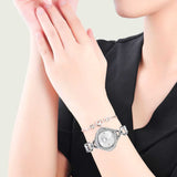 Swarovski Crystal Flower Silver Dial Silver Steel Strap Watch for Women - 5547622 Buy Now By Swarovski