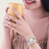 Swarovski Crystal Flower Silver Dial Silver Steel Strap Watch for Women - 5547622 Buy Now By Swarovski