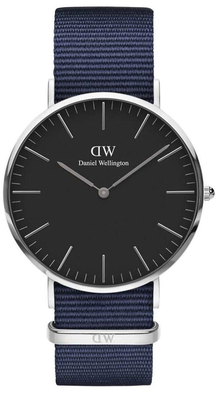 Daniel Wellington Classic Bayswater Black Dial Black NATO Strap Watch For Men - DW00100278 Buy Now By Daniel Wellington