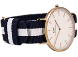 Daniel Wellington Classic Glasgow White Dial Two Tone NATO Strap Watch for Men - DW00100004 Buy Now By Daniel Wellington