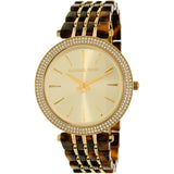 Michael Kors Darci Gold Dial Brown Two Tone Steel Strap Watch for Women - MK4326 Buy Now By Michael Kors