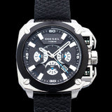 Diesel BAMF Chronograph Black Dial Black Leather Strap Watch For Men - DZ7345 Buy Now By Diesel