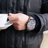 Diesel Mr Daddy 2.0 Chronograph Grey Dial Grey Steel Strap Watch For Men - DZ7315 Buy Now By Diesel