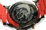 Diesel Mr Daddy 2.0 Chronograph Grey Dial Red Rubber Strap Watch For Men - DZ7430 Buy Now By Diesel