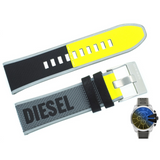 Diesel Mega Chief Chronograph Black Dial Grey Nylon Strap Watch For Men - DZ4523 Buy Now By Diesel