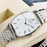 Longines La Grande Classique de Longines Tonneau White Dial Silver Steel Strap Watch for Women - L4.205.4.11.6 Buy Now By Longines
