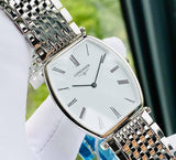 Longines La Grande Classique de Longines Tonneau White Dial Silver Steel Strap Watch for Women - L4.205.4.11.6 Buy Now By Longines