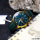 Fossil Townsman Chronograph Green Dial Green Leather Strap Watch for Men - FS5599 Buy Now By Fossil