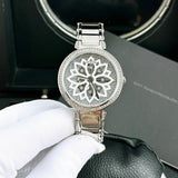 Guess Lily Quartz Silver Dial Silver Steel Strap Watch For Women - GW0528L1 Buy Now By Guess