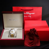 Salvatore Ferragamo Sapphire Silver Dial Two Tone Steel Strap Watch for Men - SFHP00520 Buy Now By Salvatore Ferragamo