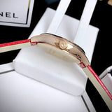 Swarovski Lovely Crystals Analog White Dial Red Leather Strap Watch for Women - 5297584 Buy Now By Swarovski