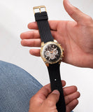 Guess Trophy Multifunction Black Dial Black Rubber Strap Watch for Men - GW0333G2 Buy Now By Guess