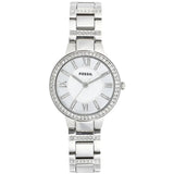 Fossil Virginia Silver Dial Silver Steel Strap Watch for Women - ES3282 Buy Now By Fossil