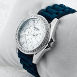 Fossil Riley White Dial Blue Leather Strap Watch for Women - ES3464 Buy Now By Fossil