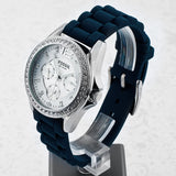 Fossil Riley White Dial Blue Leather Strap Watch for Women - ES3464 Buy Now By Fossil