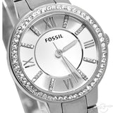 Fossil Virginia Silver Dial Silver Steel Strap Watch for Women - ES3282 Buy Now By Fossil