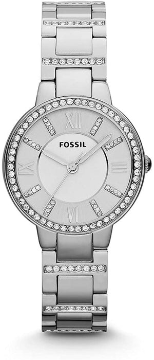 Fossil Virginia Silver Dial Silver Steel Strap Watch for Women - ES3282 Buy Now By Fossil