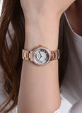 Fossil Virginia White Dial Rose Gold Steel Strap Watch for Women - ES3284 Buy Now By Fossil