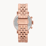 Fossil Boyfriend Chronograph Rose Gold Dial Rose Gold Steel Strap Watch for Women - ES3380 Buy Now By Fossil