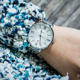Fossil Jacqueline White Dial Silver Steel Strap Watch for Women - ES3433 Buy Now By Fossil