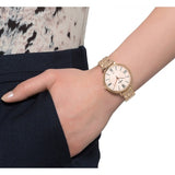 Fossil Jacqueline Rose Gold Dial Rose Gold Steel Strap Watch for Women - ES3435 Buy Now By Fossil