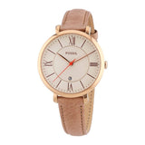 Fossil Jacqueline White Dial Brown Leather Strap Watch for Women - ES3487 Buy Now By Fossil