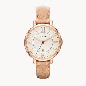 Fossil Jacqueline White Dial Brown Leather Strap Watch for Women - ES3487 Buy Now By Fossil
