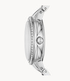 Fossil Virginia Pink Dial Silver Steel Strap Watch for Women - ES3504 Buy Now By Fossil