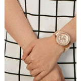 Fossil Stella Rose Gold Dial Rose Gold Steel Strap Watch for Women - ES3590 Buy Now By Fossil