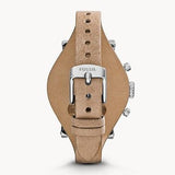 Fossil Boyfriend Chronograph White Dial Brown Leather Strap Watch for Women - ES3625 Buy Now By Fossil
