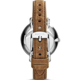 Fossil Jacqueline White Dial Brown Leather Strap Watch for Women - ES3708 Buy Now By Fossil